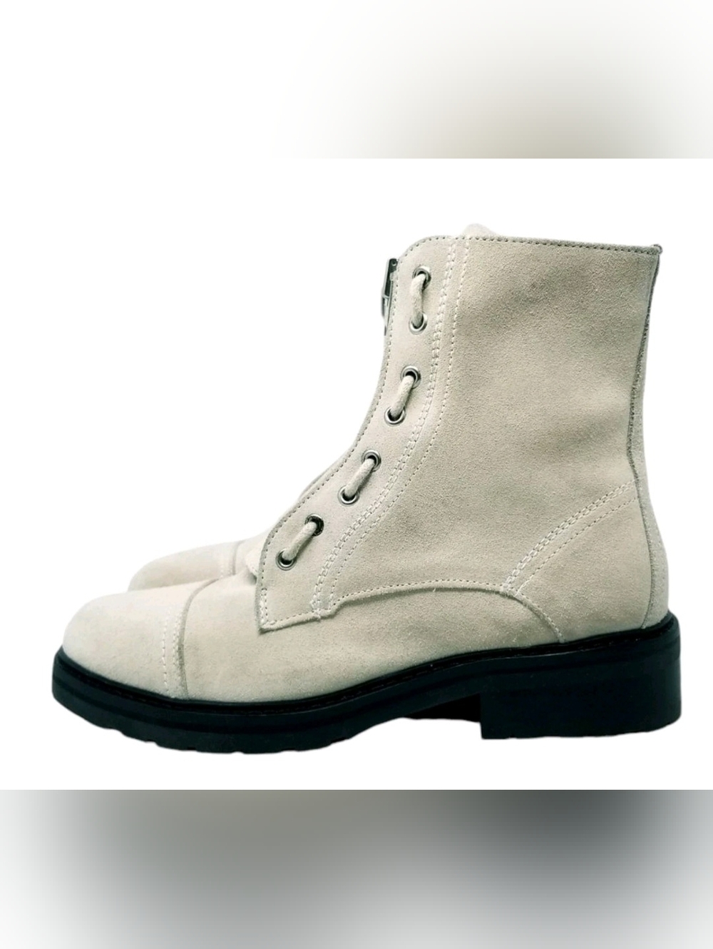 All Saints Ariel Leather Combat Boot size 10 - Picture 2 of 11